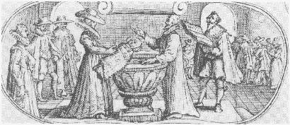 Baptism the 'old way': a baptism scene from the 1620s